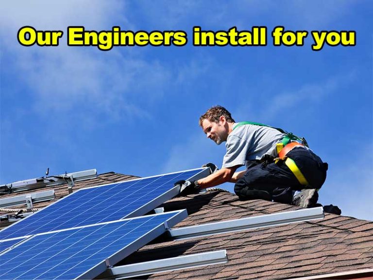 Our Engineers install for you