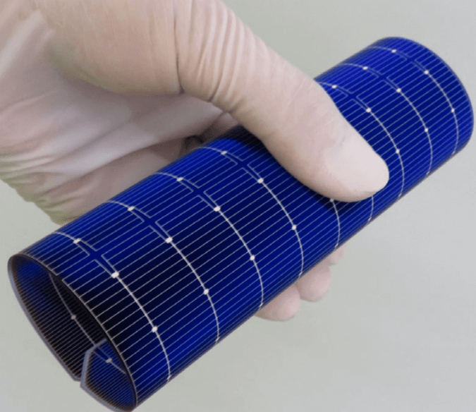 Flexible monocrystalline silicon solar cell