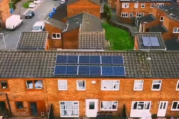 Household photovoltaic systems on rooftops in the UK