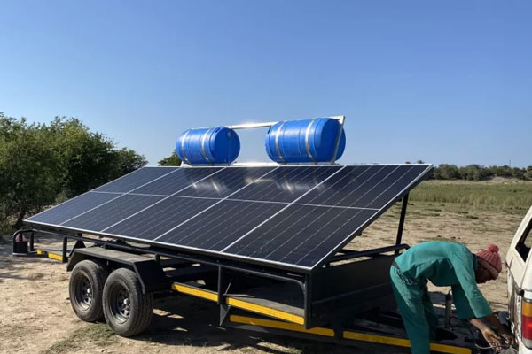 Mobile solar irrigation system